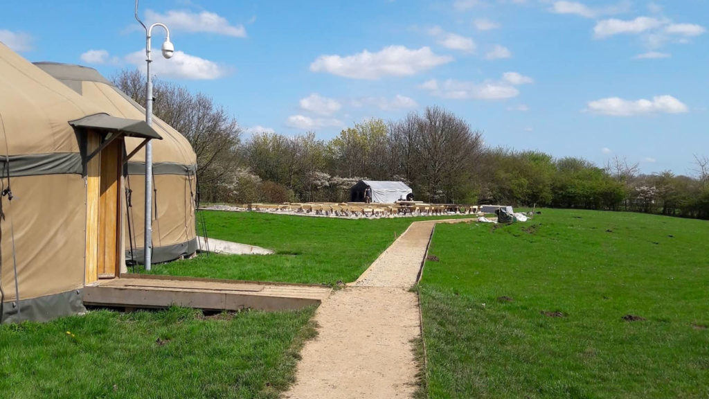 New Yurt Village gets underway at Action4Youth’s Caldecotte Xperience