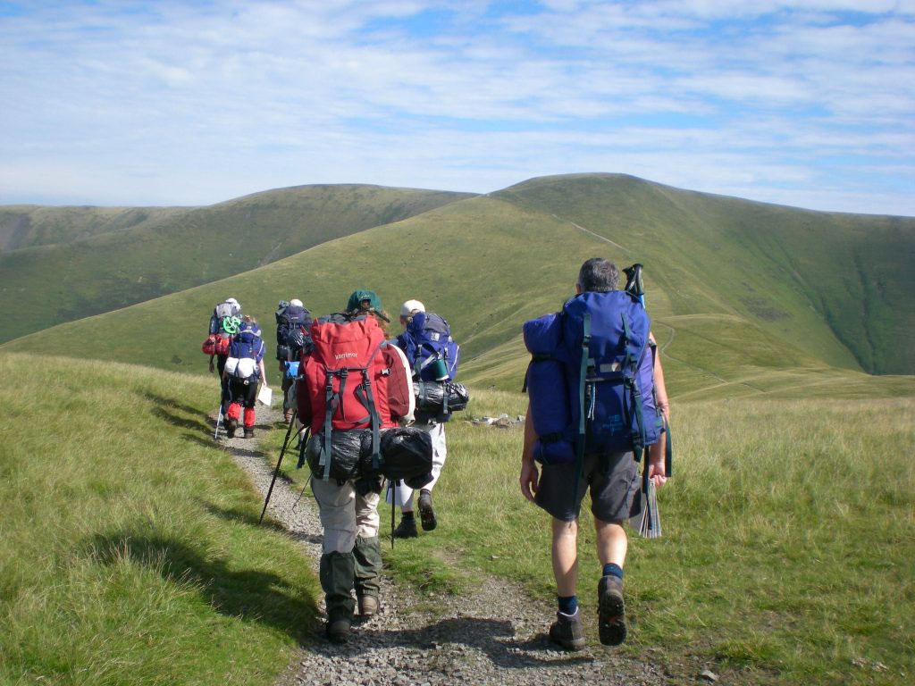 Expedition section of DofE peak walking