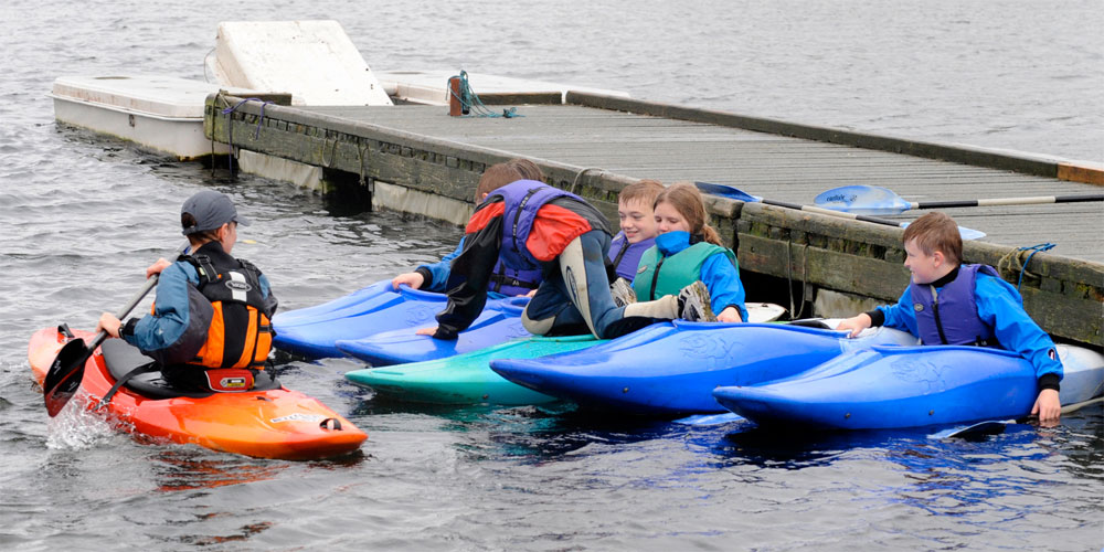 kayaking outdoor activities for children