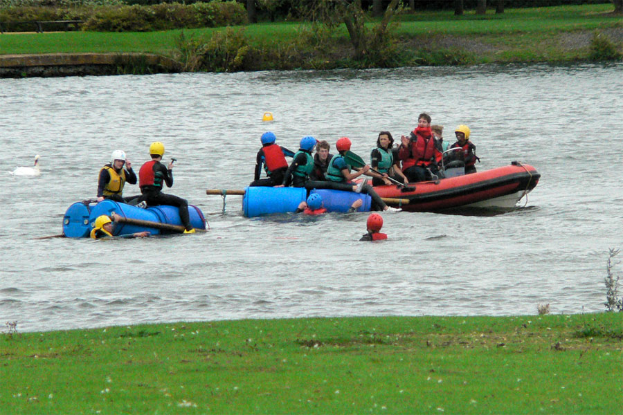 raft building outdoor learning activities for young people