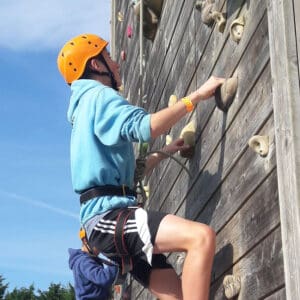 climbing for young people at caldecotte xprience