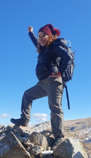 Rowshonara climbing scafell pike