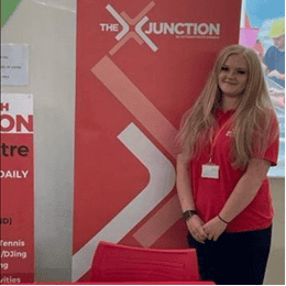 Action4Youth News October 2023. Hannah,  Deputy Centre Manager at The Junction.