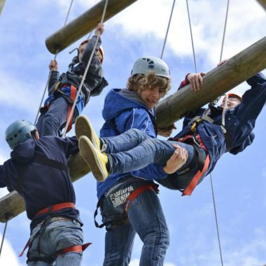 high ropes and jacobs ladder for young people