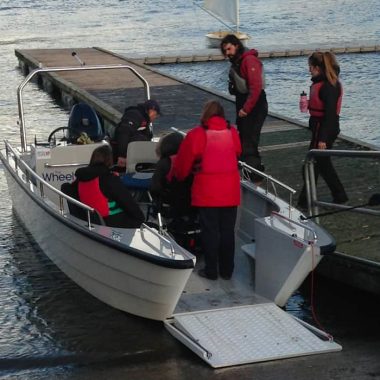 wheelyboat power boat for specialist needs children