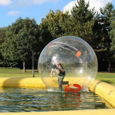Zorbing For Young People at Caldecotte Xperience